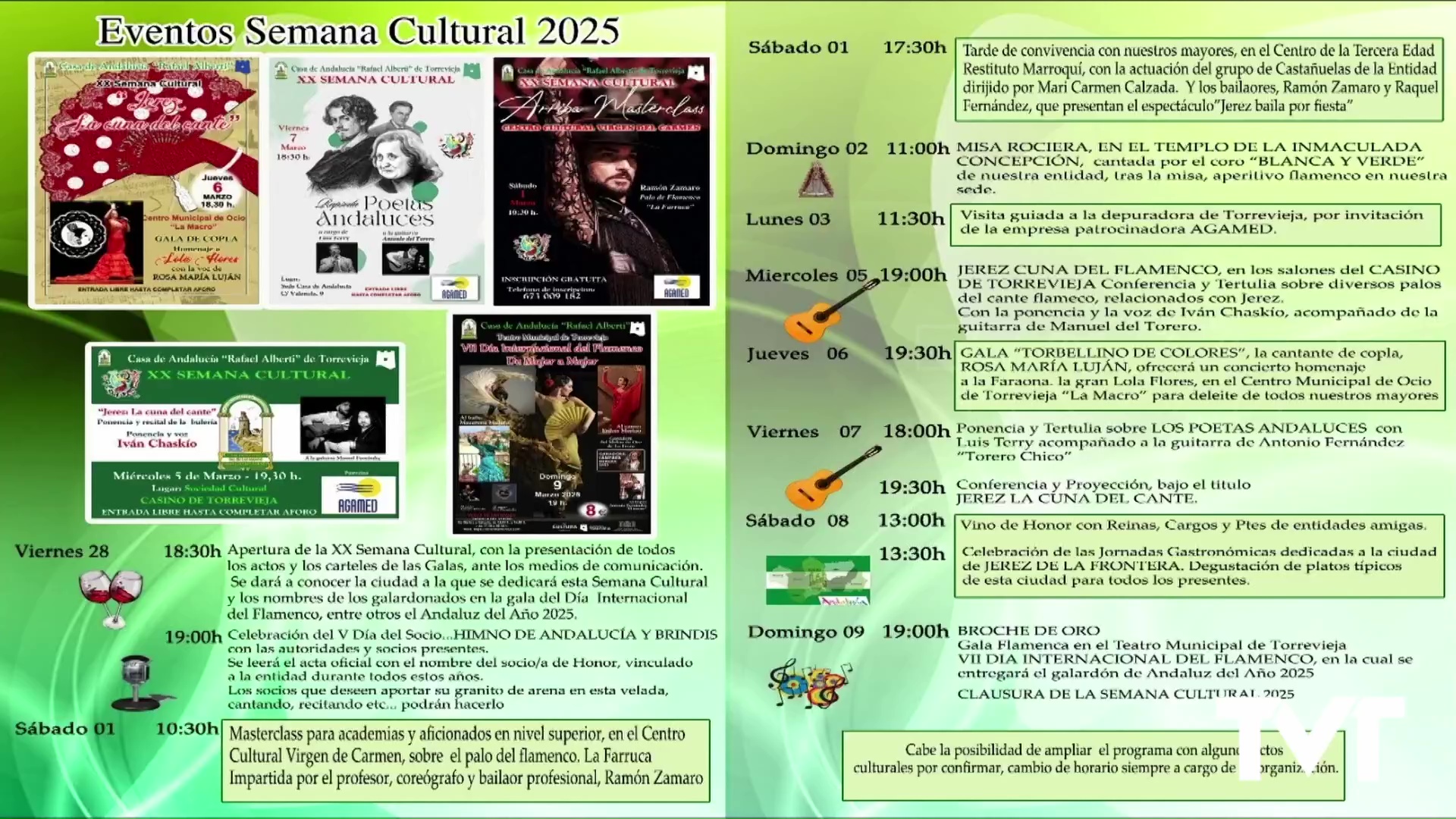 Imagen de Torrevieja se encuentra celebrando la XX semana cultural de la Casa de Andalucía Rafael Alberti 