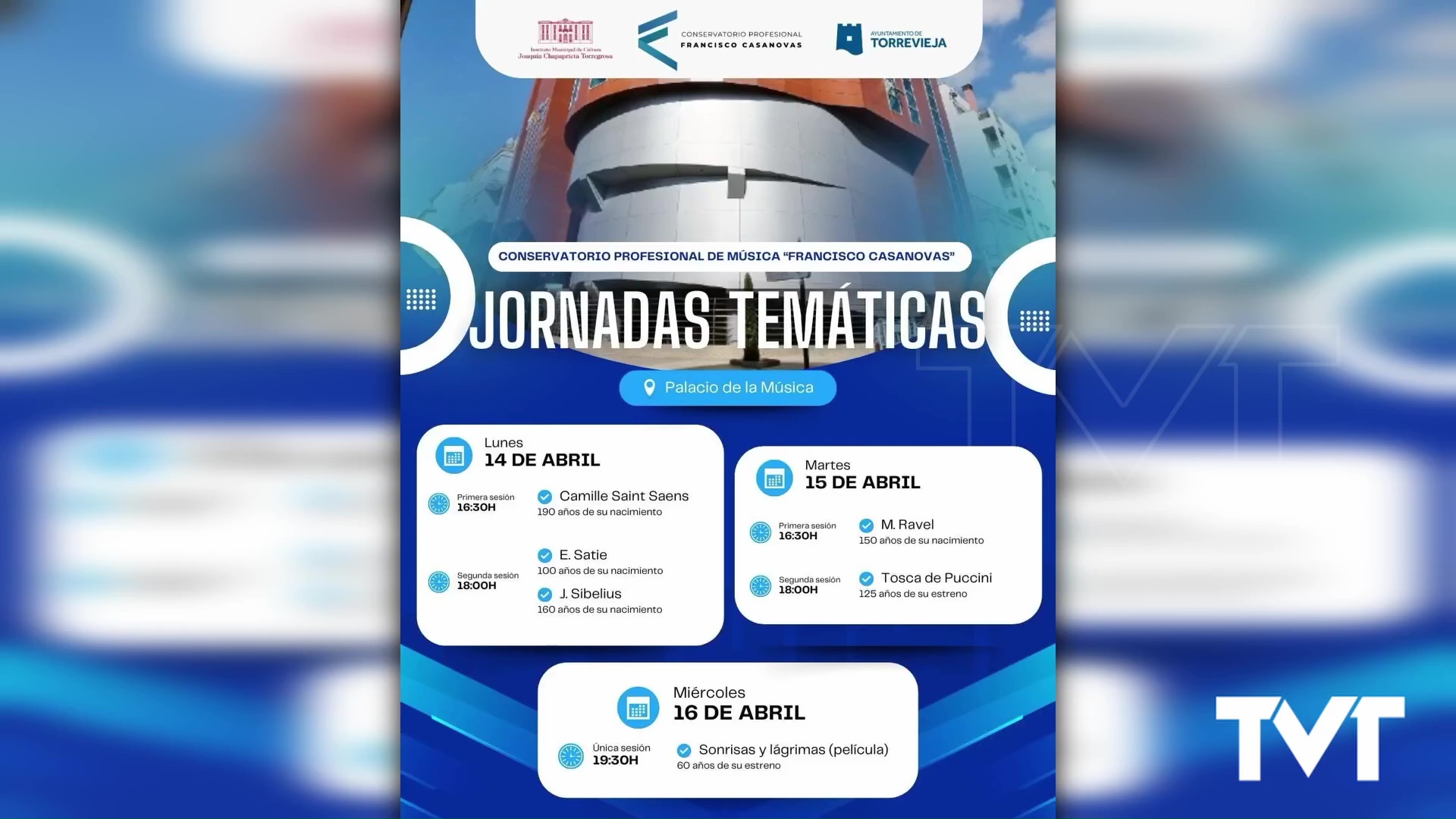 Imagen de El Conservatorio organiza Jornadas temáticas musicales en el Palacio de la Música  