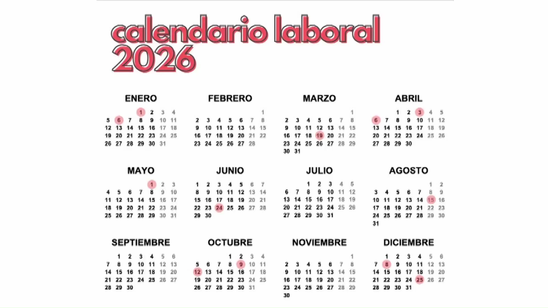 Imagen de Estos son los 12 días festivos aprobados por el Consell en la CV para 2026