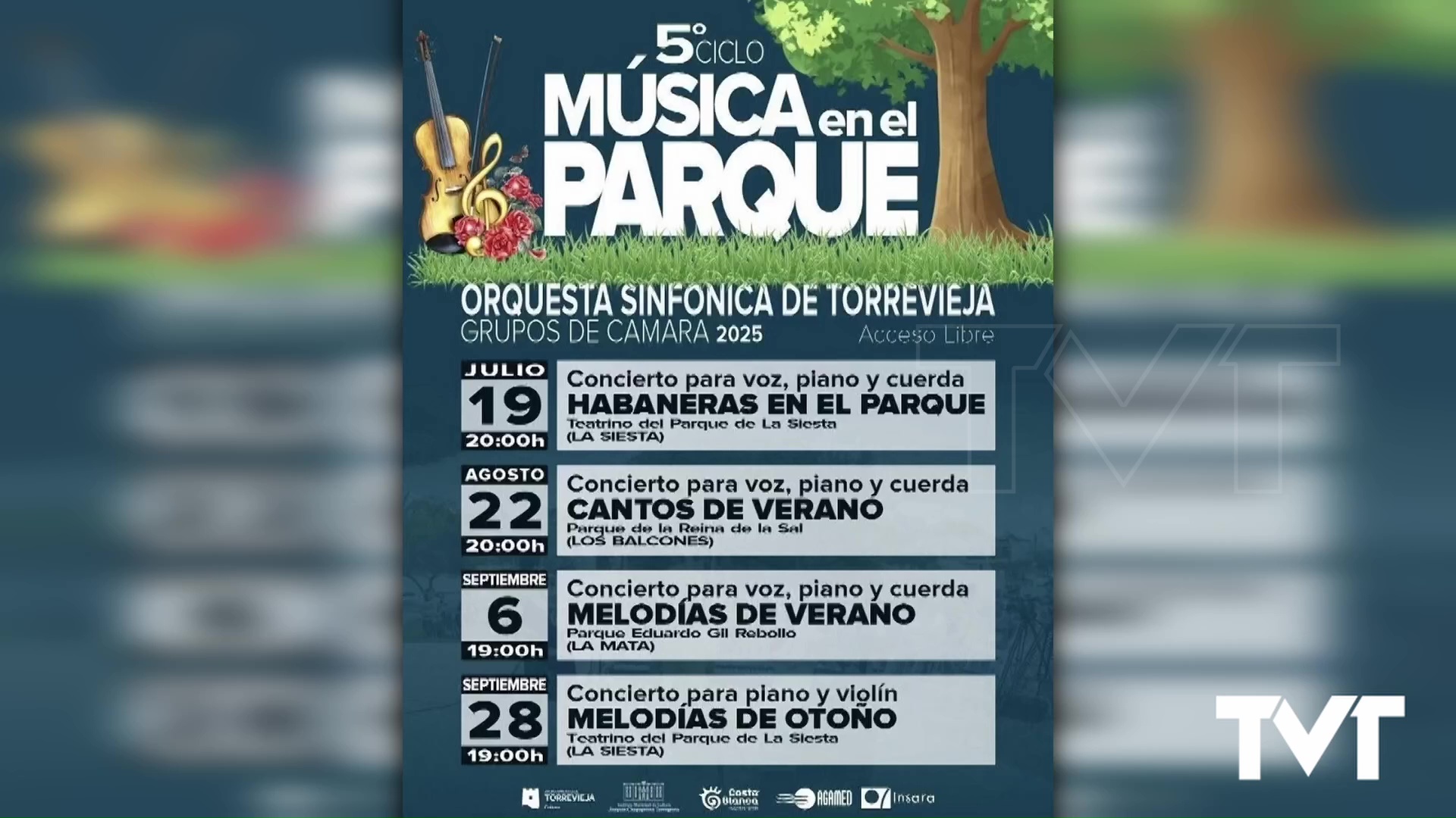 Imagen de El 19 de julio comienza el 5º ciclo de «Música en el parque» con grupos de cámara de la OST