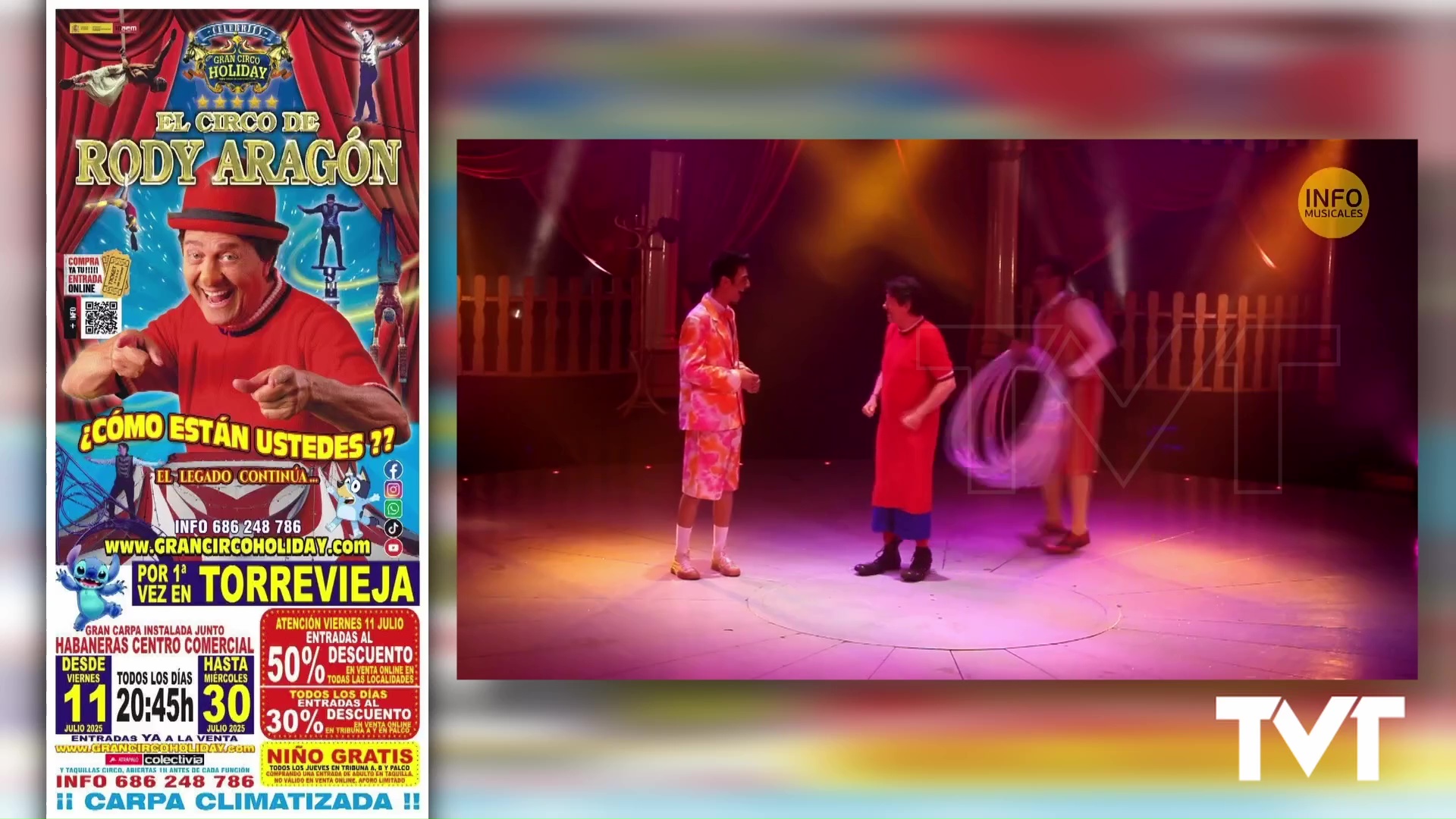 Imagen de Llega a Torrevieja el circo de Rody Aragón con el espectáculo «Cómo están ustedes»