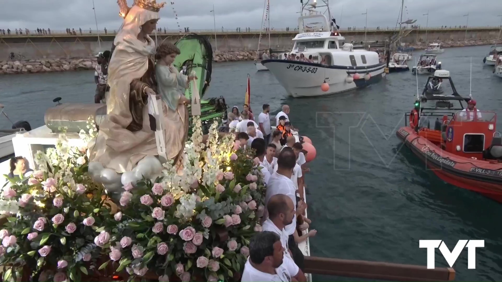 Imagen de La Virgen del Carmen procesionará sólo por tierra y no embarcará para la tradicional procesión marítima por las obras del puerto