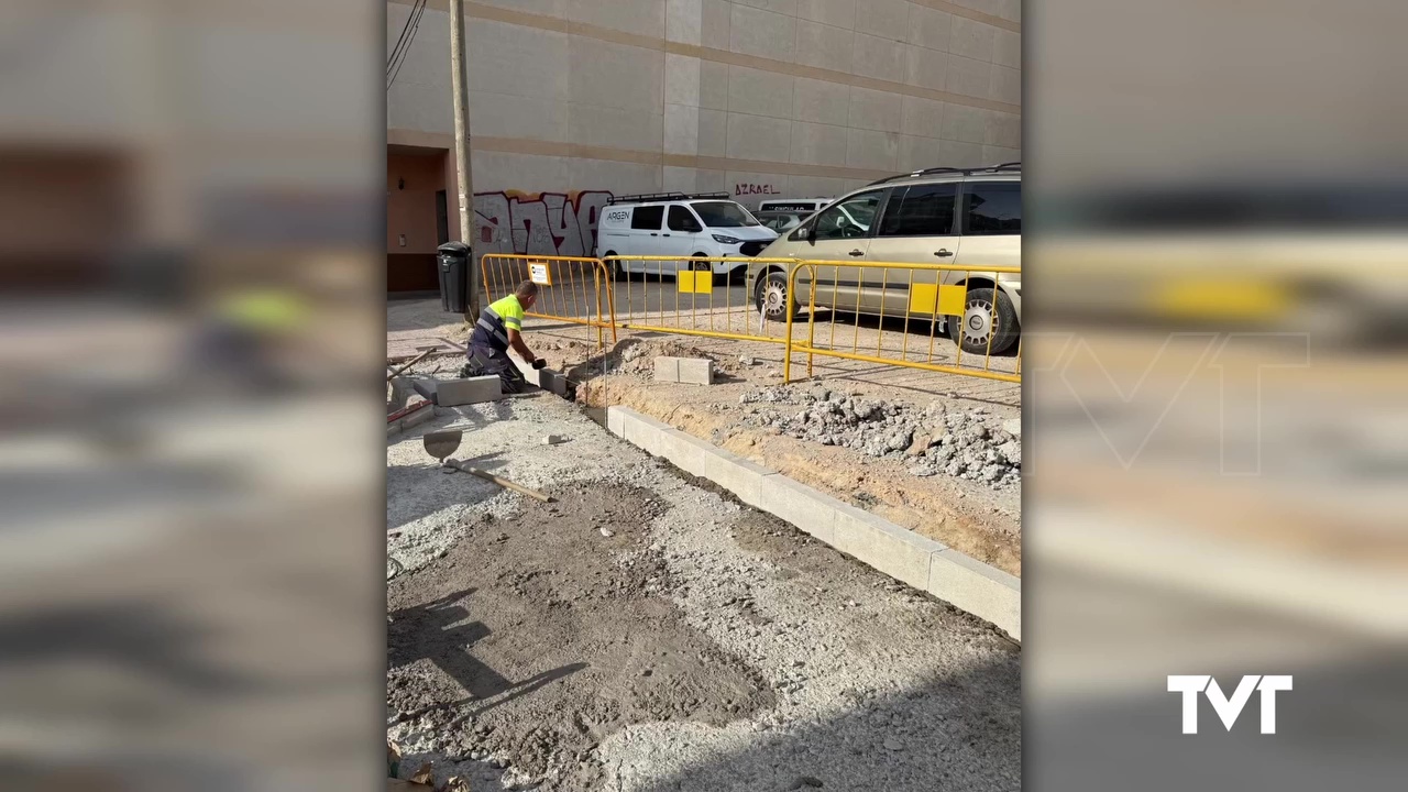 Imagen de Trabajos de alineación de fachada en calle Maldonado