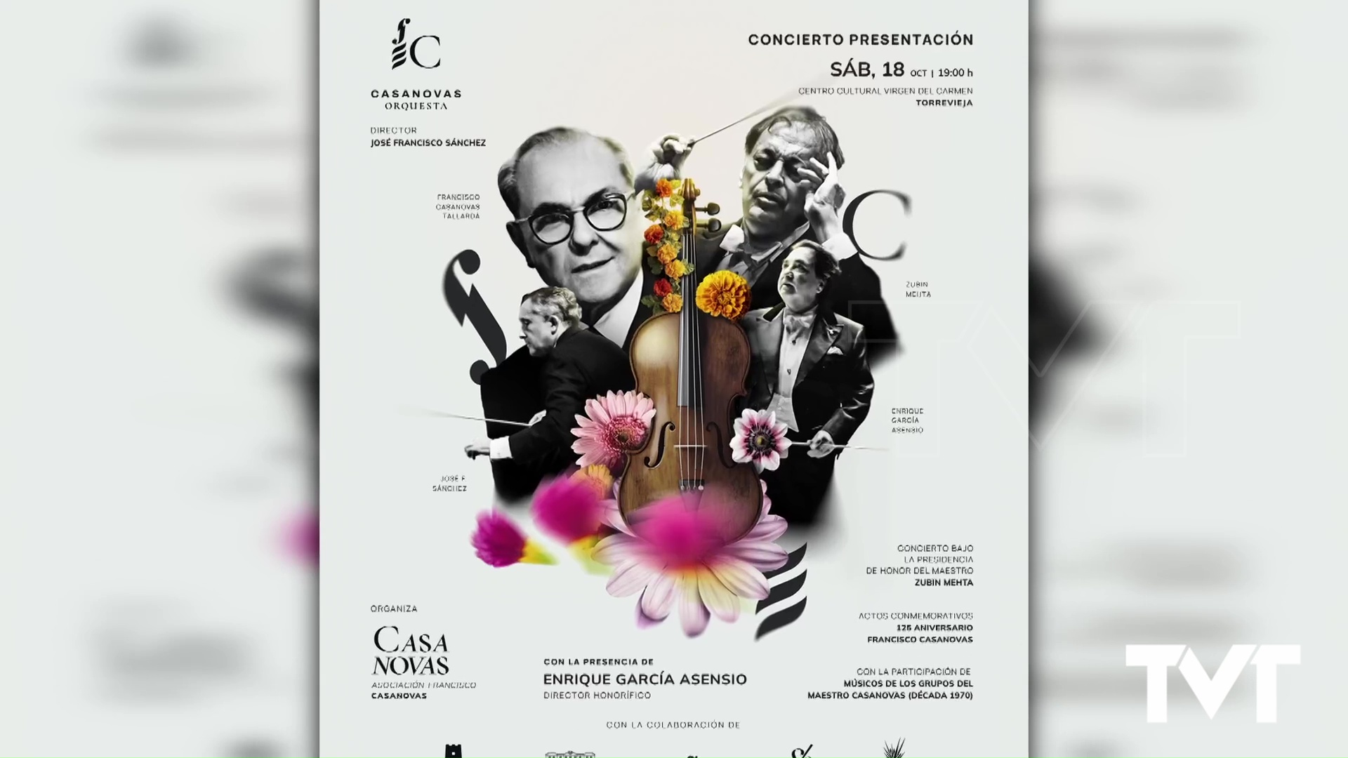 Imagen de Enrique García Asensio, director honorífico de la Casanovas Orquesta 