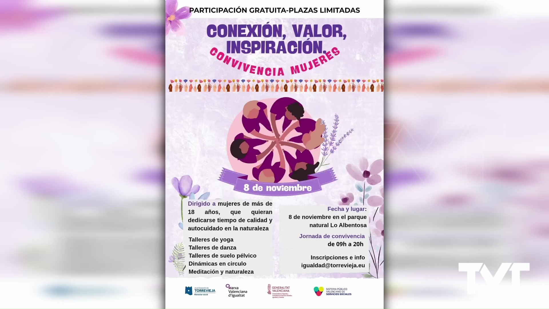Imagen de El 8 de noviembre se celebra una jornada de convivencia entre mujeres 