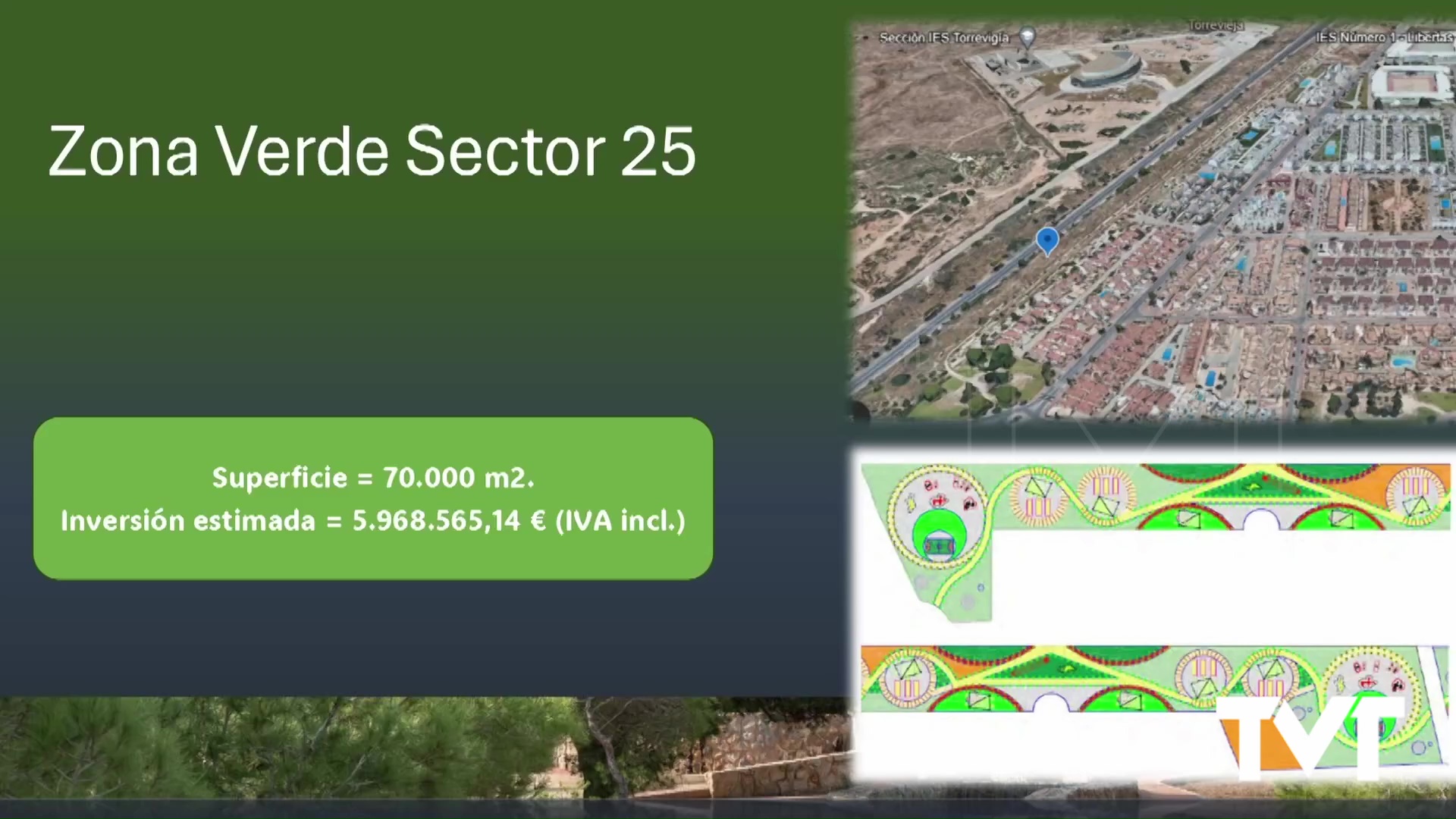Imagen de El sector 25 contará a finales de 2026 con un gran pulmón verde de 70.000 metros cuadrados y 900 metros lineales. Éste es el proyecto