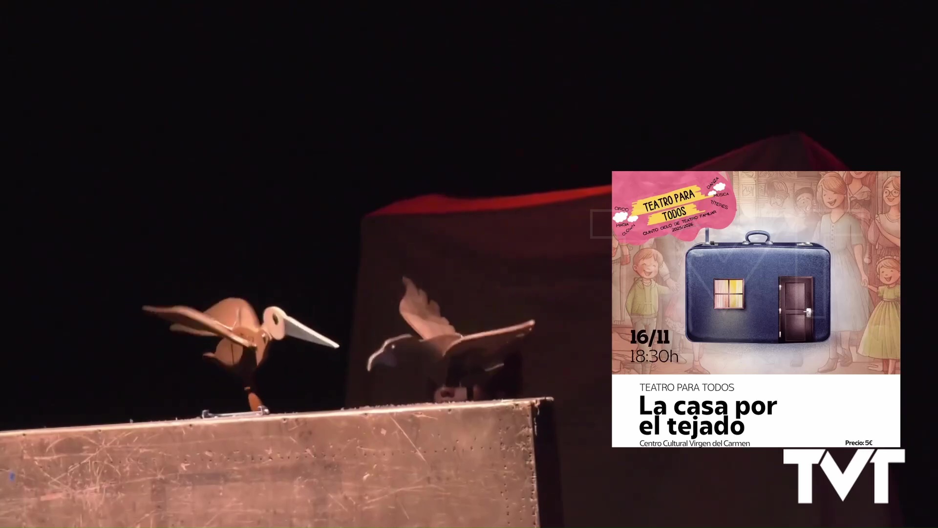 Imagen de Nueva sesión de Teatro para todos el 16 de noviembre: «La casa por el tejado» 