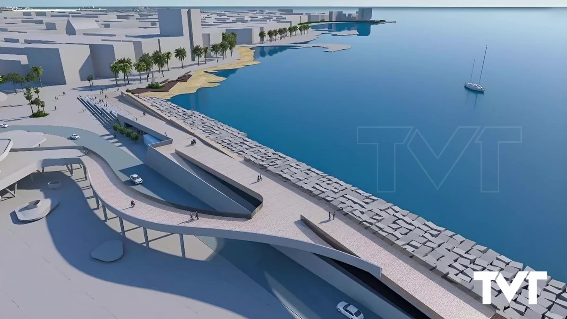 Imagen de La obra de conexión y pasarela entre Centro de Ocio y Dique de Levante supondrá un incremento de casi un 40% más. De 2,6 pasa a 3,2 millones de euros