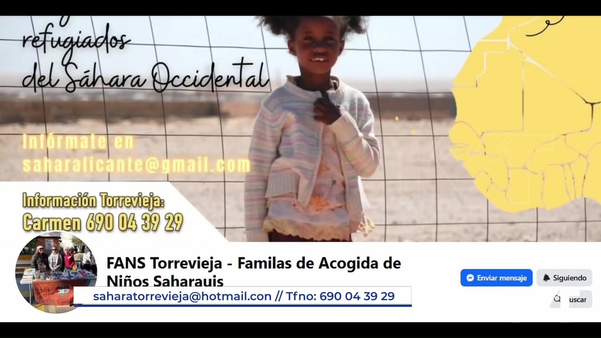 Imagen de FANS Torrevieja hace un llamamiento urgente porque se necesitan familias acogedoras para niños y niñas saharauis