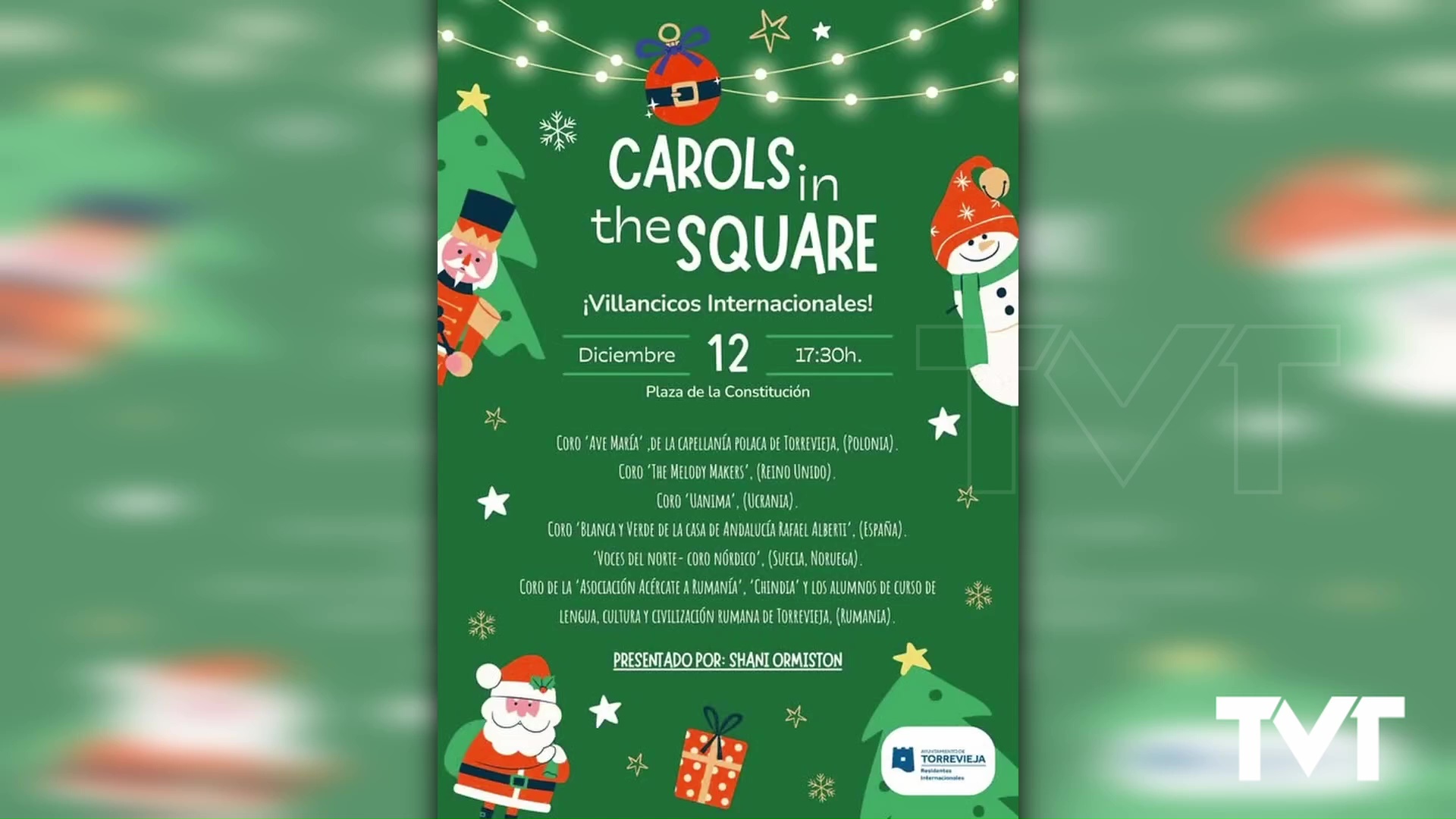 Imagen de El 12 de diciembre se celebran los XXIII «Carols in the Square» en la Plaza de la Constitución