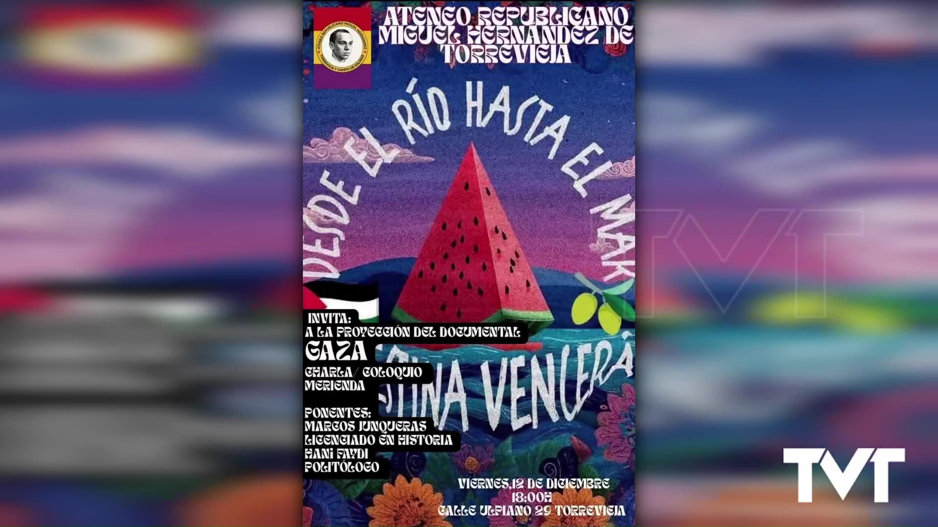 Imagen de El Ateneo Republicano Miguel Hernández organiza un acto de reflexión y solidaridad con el pueblo palestino