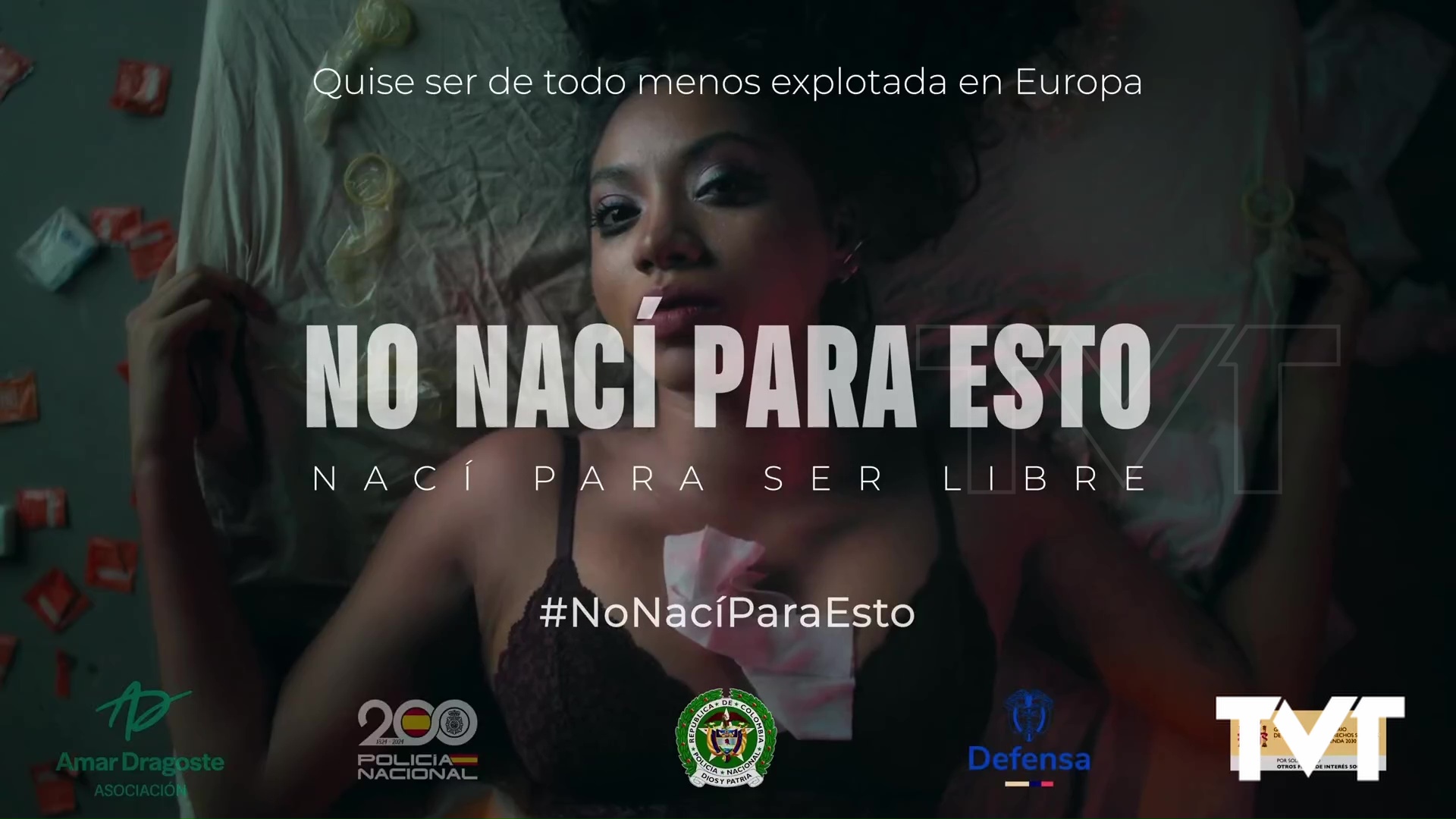 Imagen de «No nací para esto». La nueva campaña de Policías Nacionales de España y Colombia y asociación Amar Dragoste