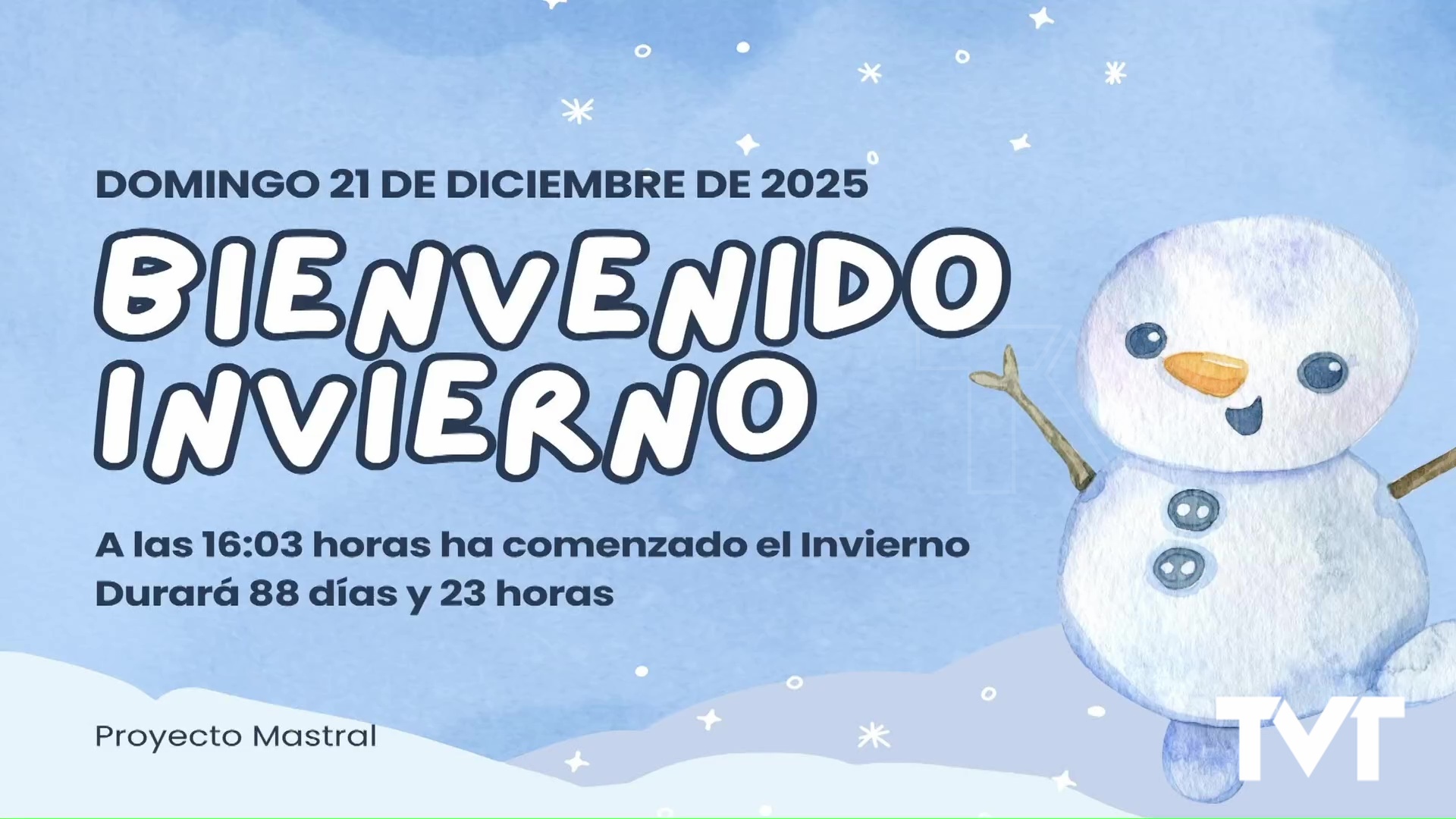 Imagen de Damos la bienvenida al invierno y con ello al frío