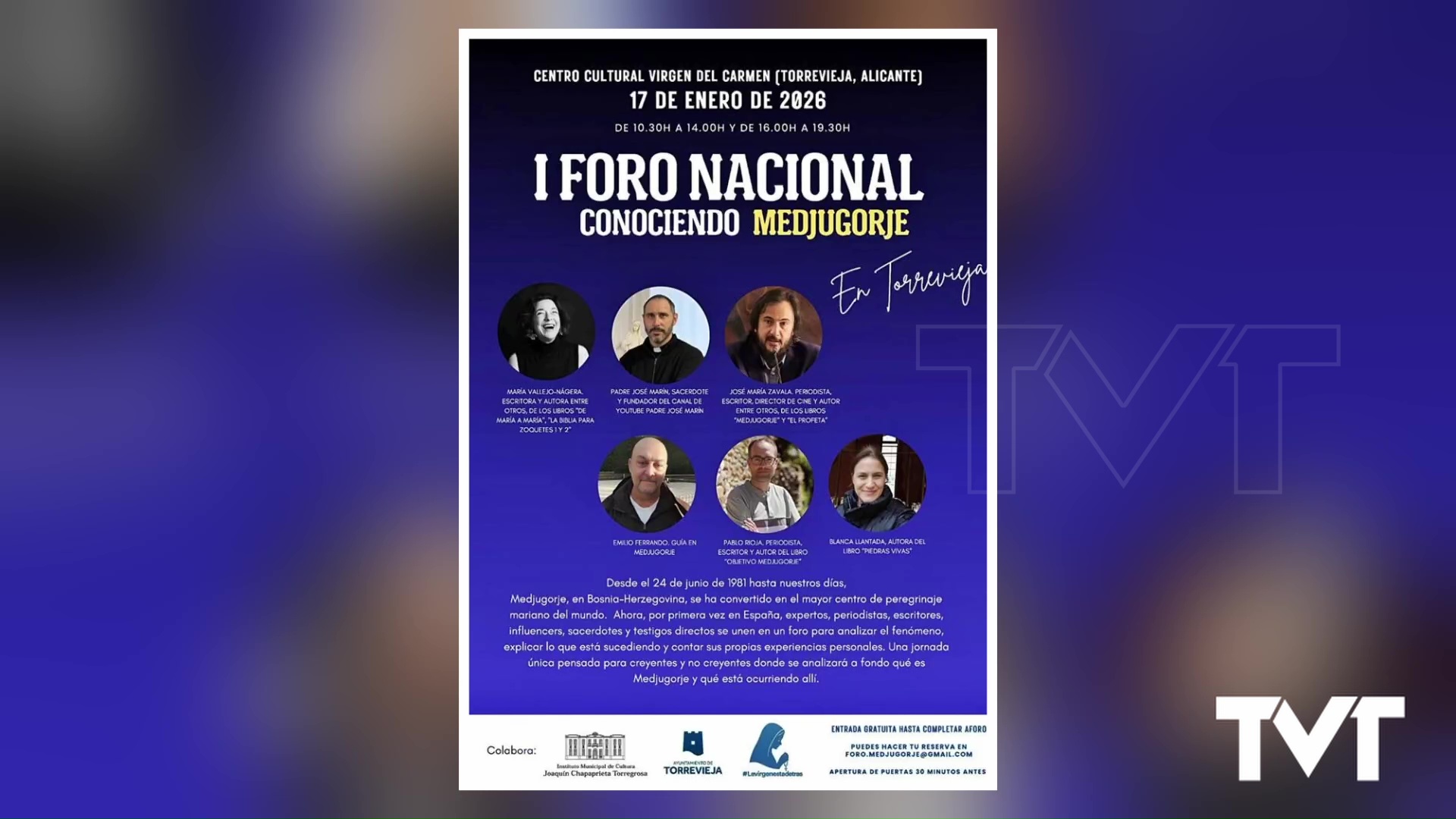 Imagen de Torrevieja acoge el I Foro Nacional Conociendo Medjugorje el 17 de enero