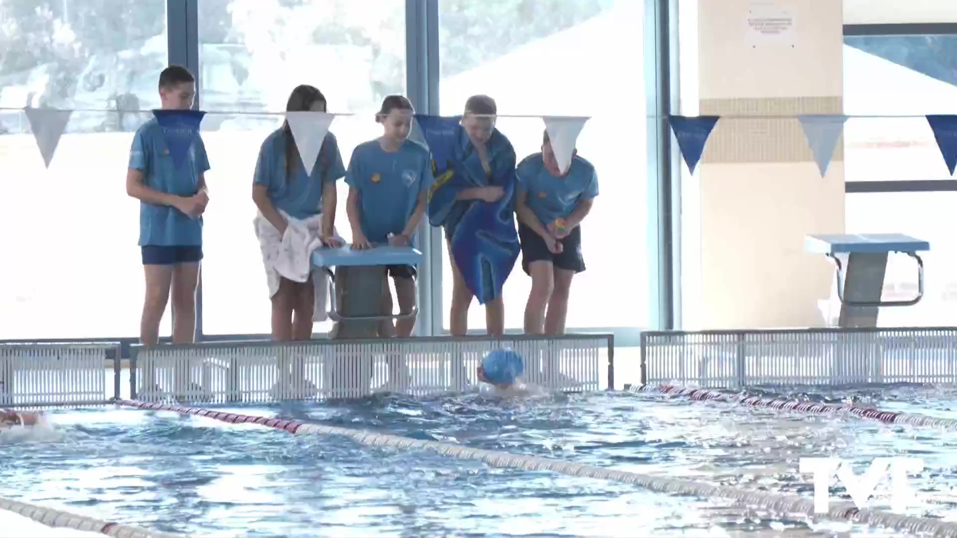 Imagen de Más de un centenar de nadadores participaron en el control libre de natación alevín de invierno