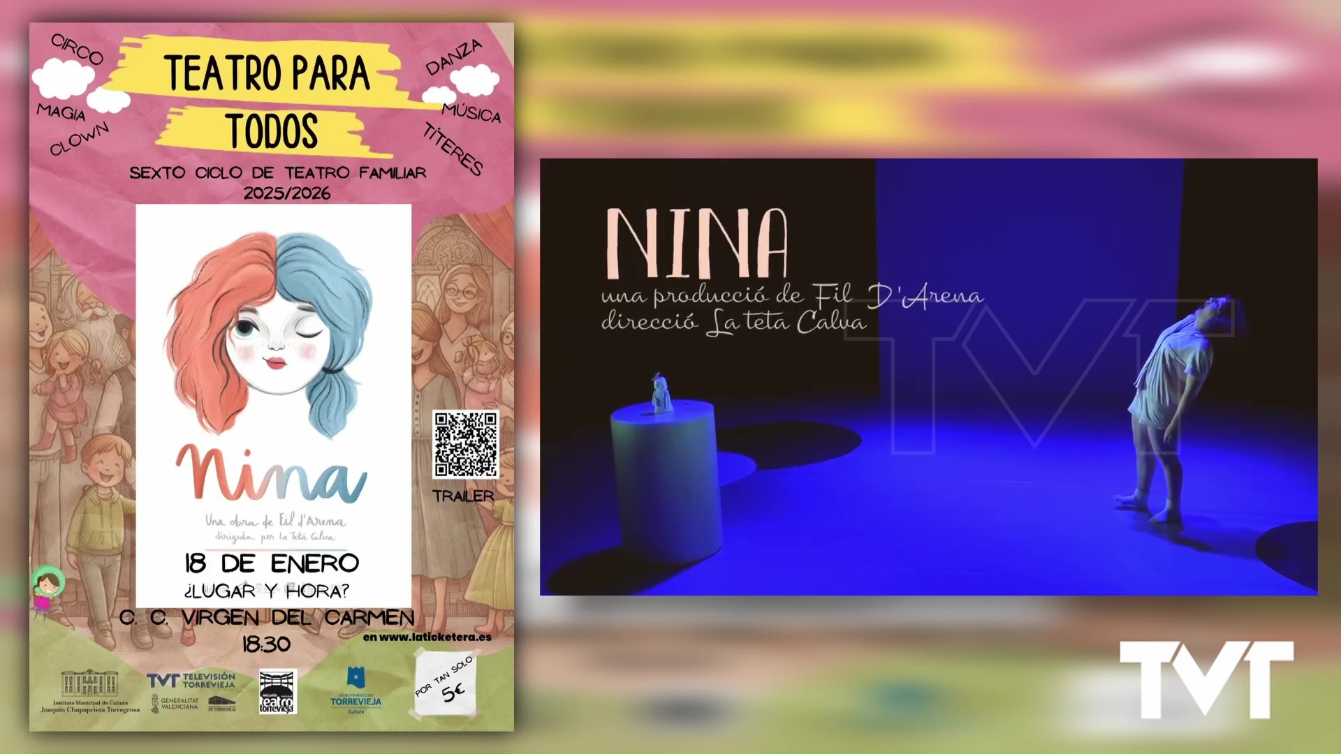 Imagen de Llega a Torrevieja «Nina», un espectáculo de danza y teatro