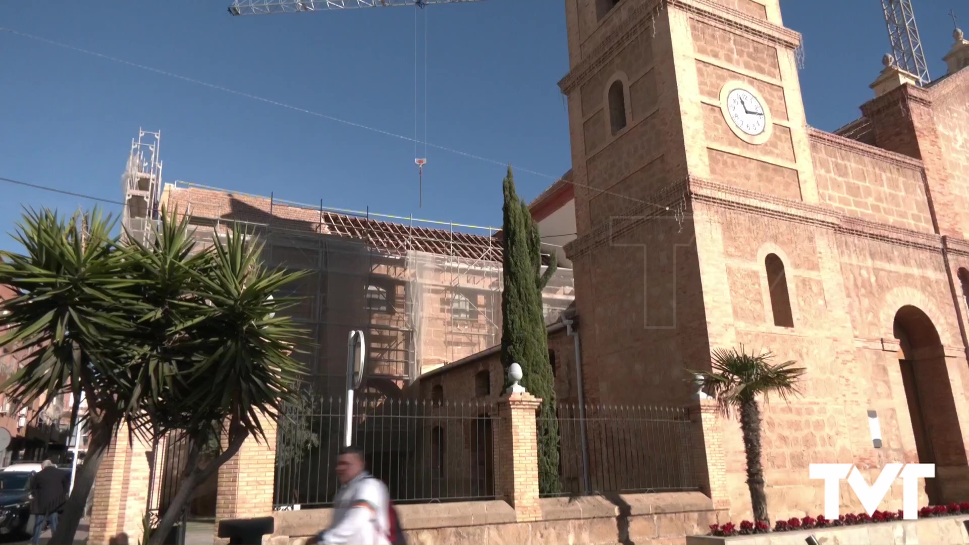 Imagen de Redoblan la intensidad de las obras de reparación de las cubiertas de la parroquia de la Inmaculada