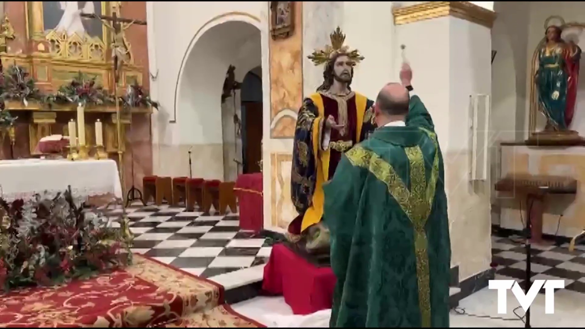 Imagen de Bendecida una nueva imagen del escultor torrevejense Victor García para la Semana Santa de Rafal