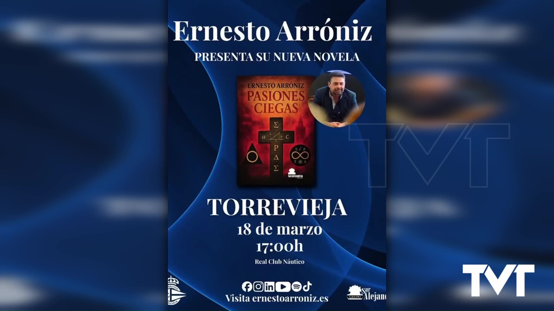 Imagen de Ernesto Arróniz presenta en Torrevieja «Pasiones ciegas»