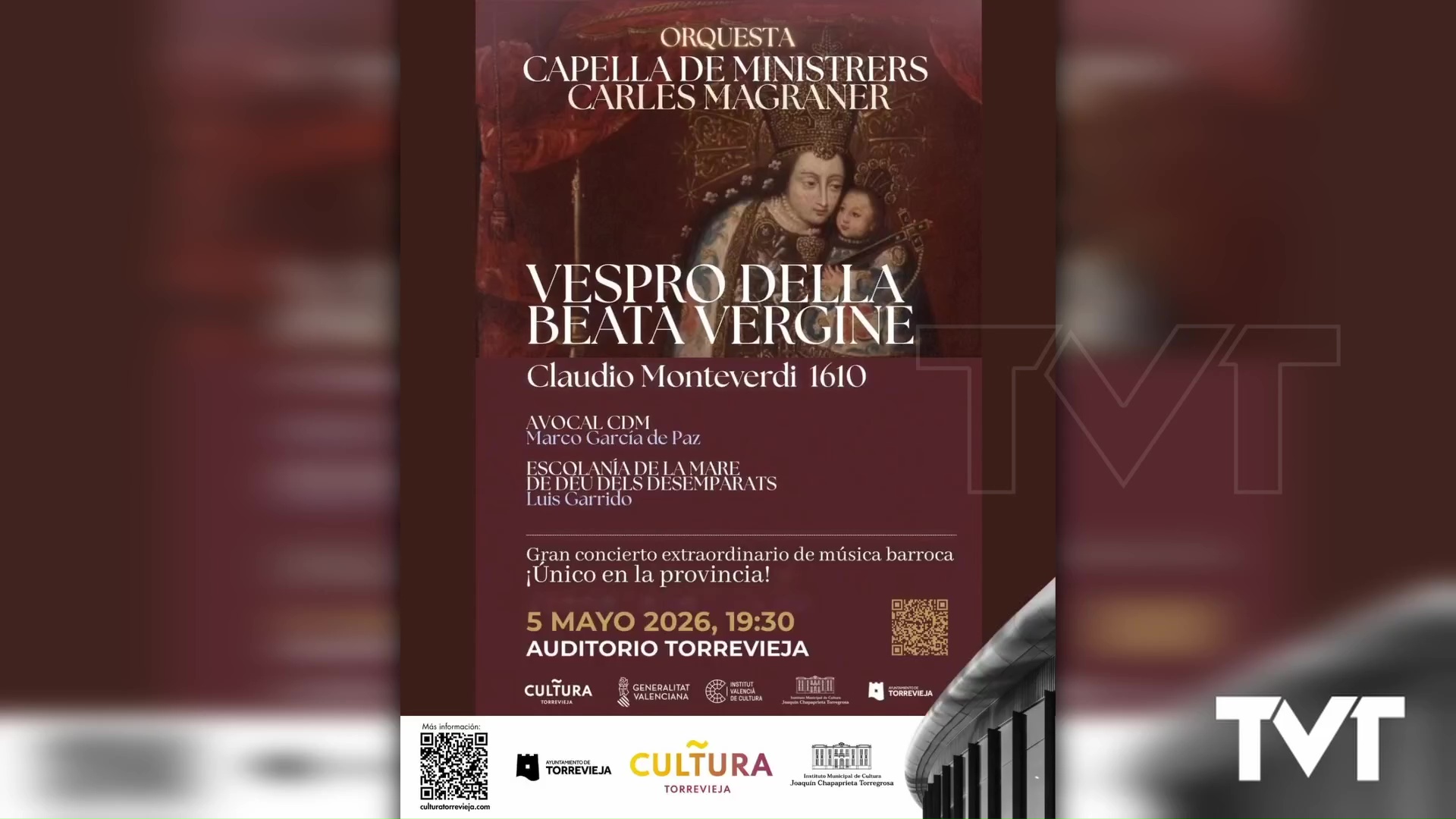Imagen de Torrevieja acoge un concierto de Capella de Ministrers como actividad de la Capitalidad Cultural Valenciana 2025