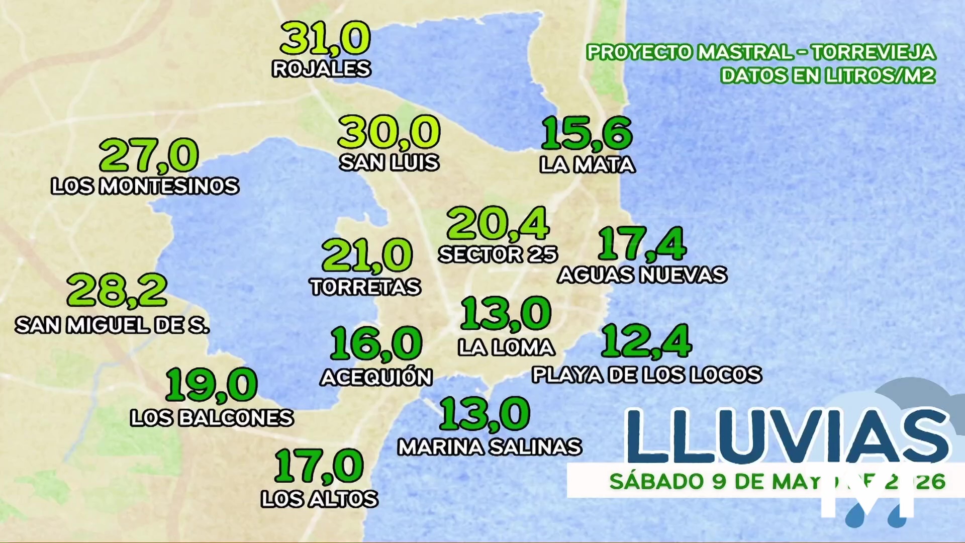 Imagen de Tormenta, rayos y truenos y hasta granizada...así se vivió el sábado en Torrevieja
