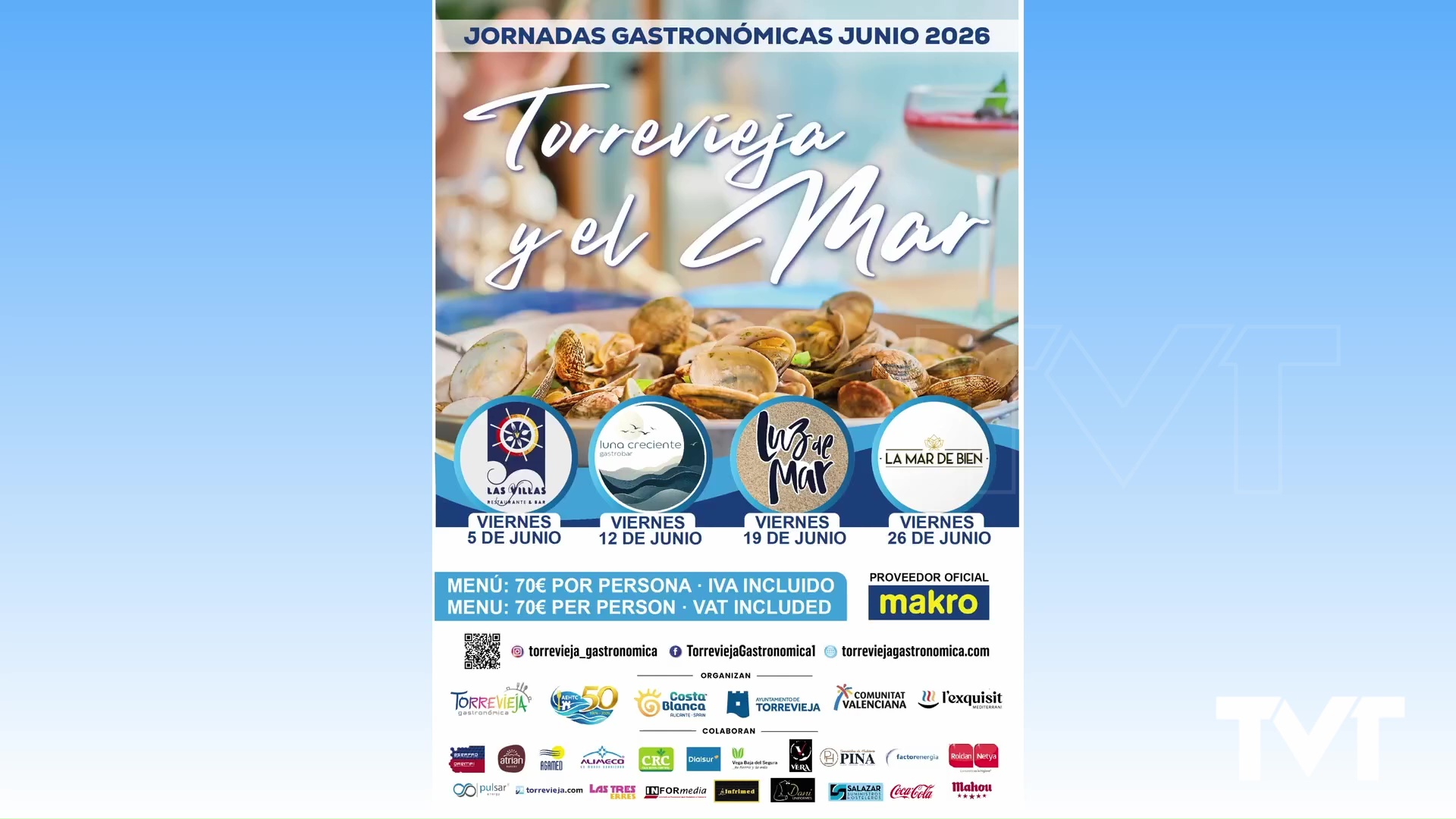 Imagen de Las Jornadas Gastronómicas «Torrevieja y el Mar 2026» se celebran los viernes del mes de junio