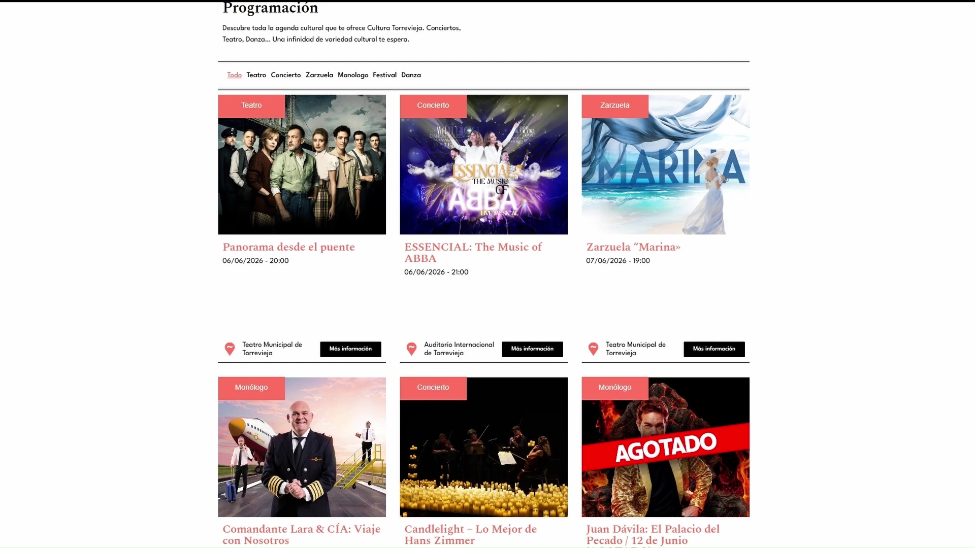 Imagen de Conoce las propuestas culturales para el mes de junio en Torrevieja