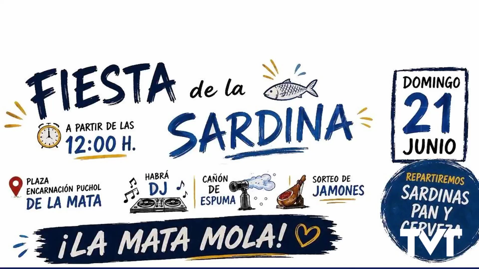 Imagen de La Mata celebra el próximo domingo, 21 de junio, la Fiesta de la sardina 
