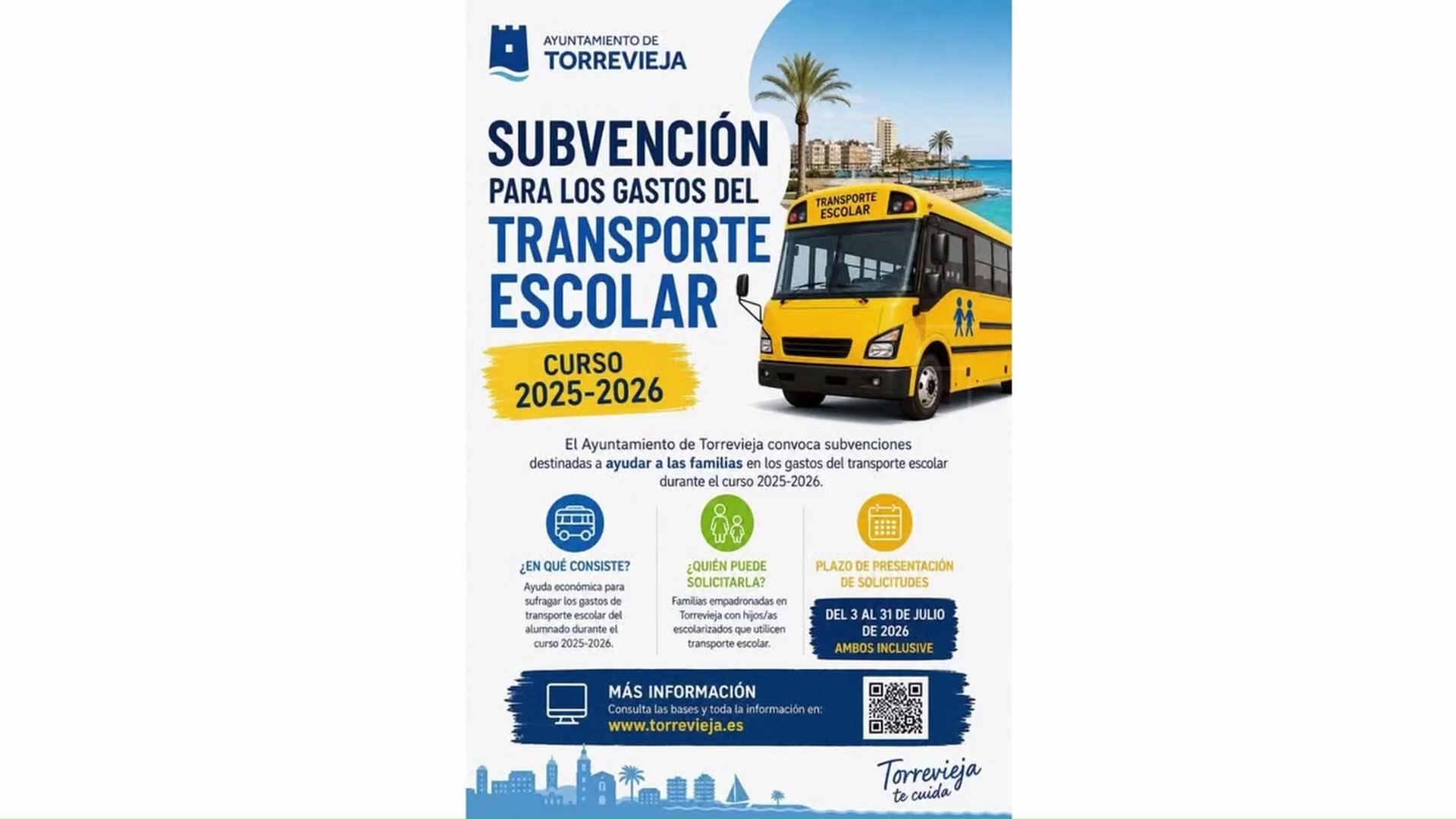 Imagen de Abierto el plazo para solicitar ayudas para el gasto de transporte escolar